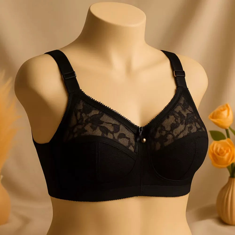 Roselle Premium Non-Padded Non-Wired Full Coverage Bra