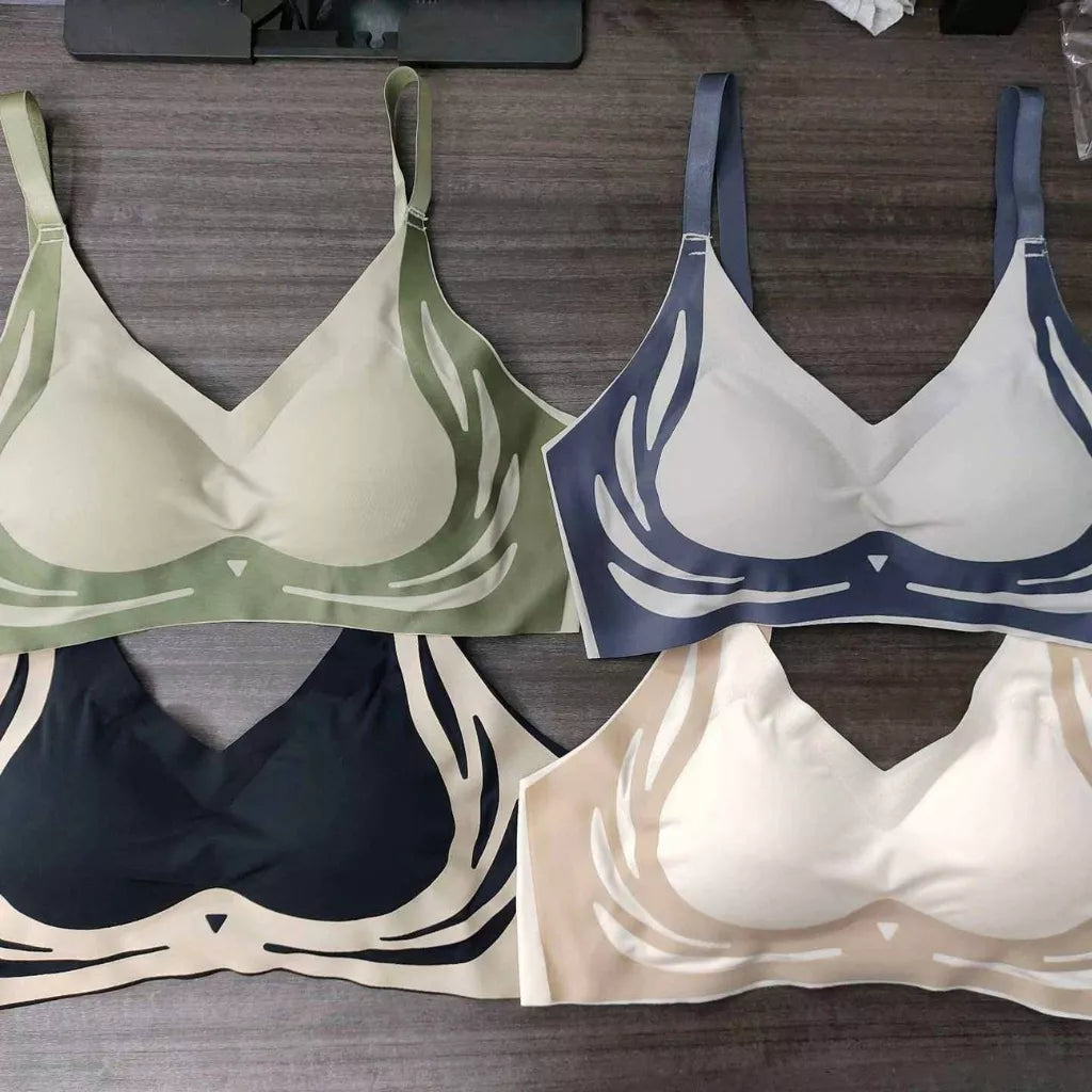 Roselle Seamless Wireless Push-Up Comfort Bra