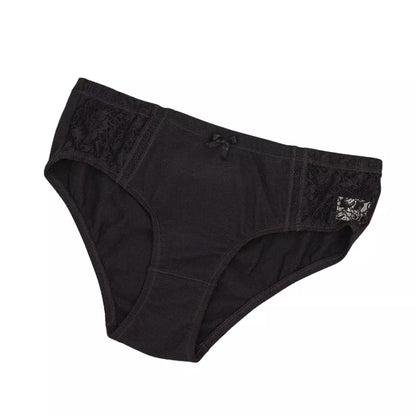Roselle Everyday Essentials Cotton Lace Brief | Full Coverage Women's Panty