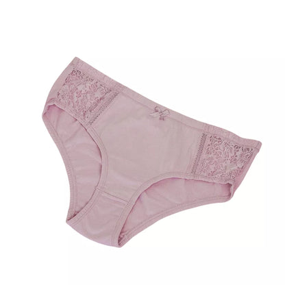 Roselle Everyday Essentials Cotton Lace Brief | Full Coverage Women's Panty