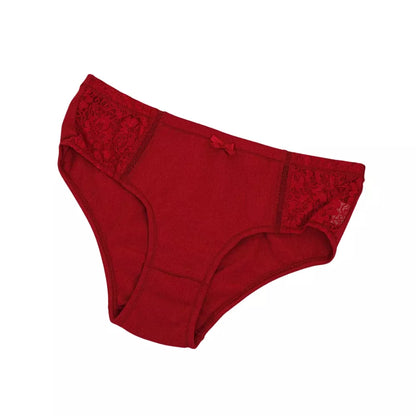 Roselle Everyday Essentials Cotton Lace Brief | Full Coverage Women's Panty