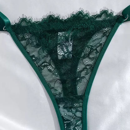 Roselle Elegant Eyelash Lace Bra & Panty Set