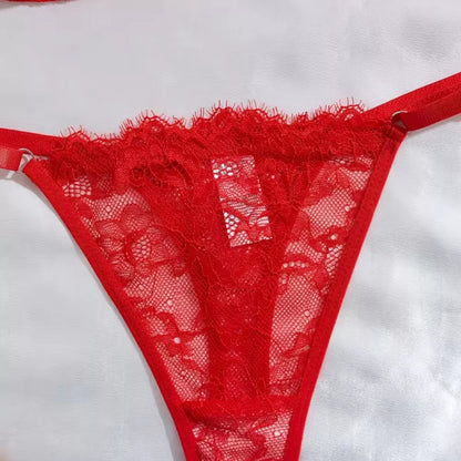 Roselle Elegant Eyelash Lace Bra & Panty Set