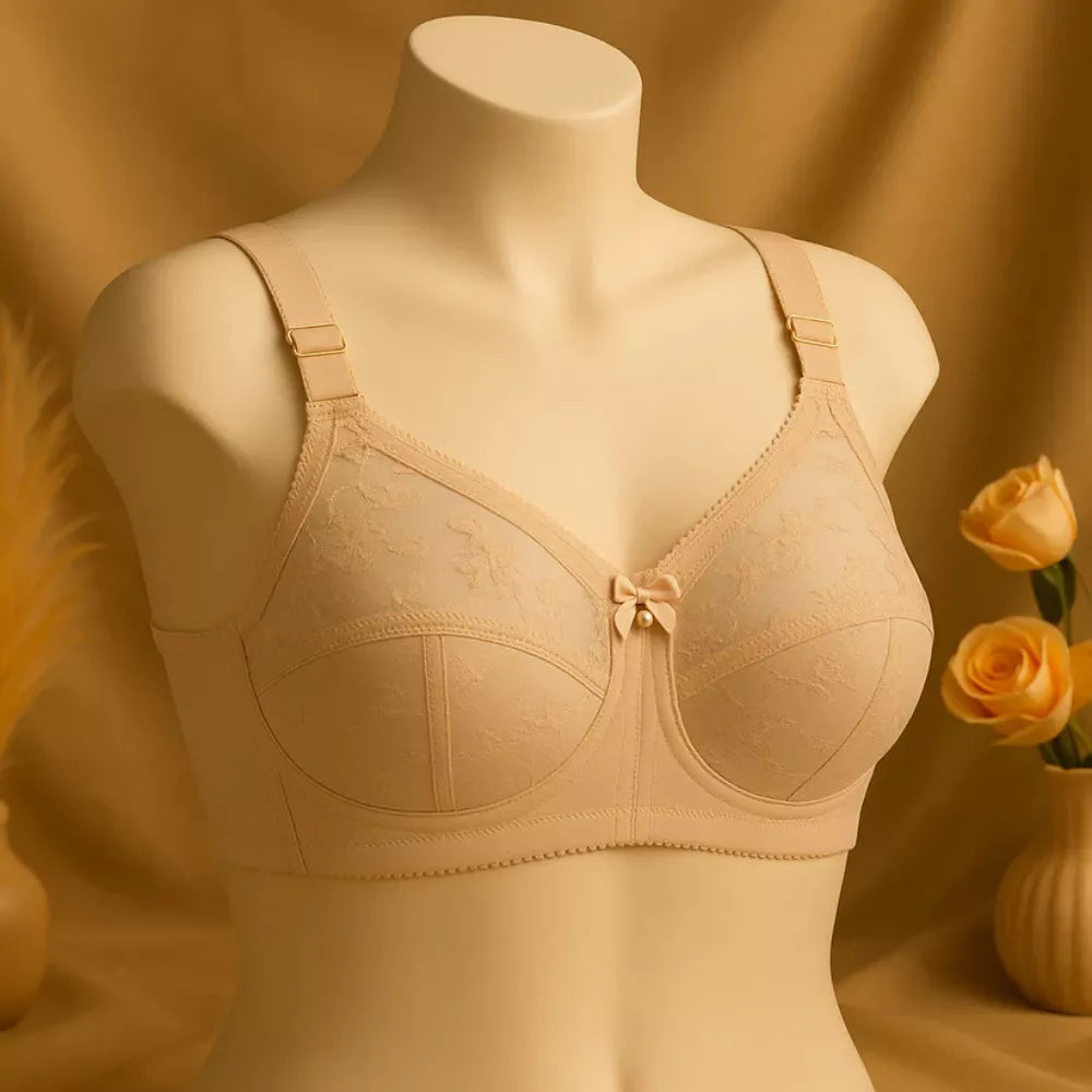 Roselle Premium Non-Padded Non-Wired Full Coverage Bra