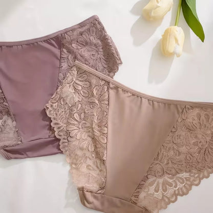 Roselle 5-Pack Lace Low-Rise Panties for Women | Soft Breathable Briefs