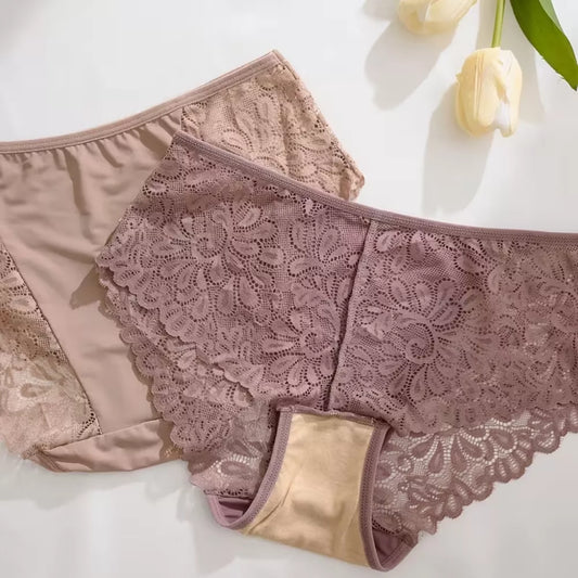 Roselle 5-Pack Lace Low-Rise Panties for Women | Soft Breathable Briefs